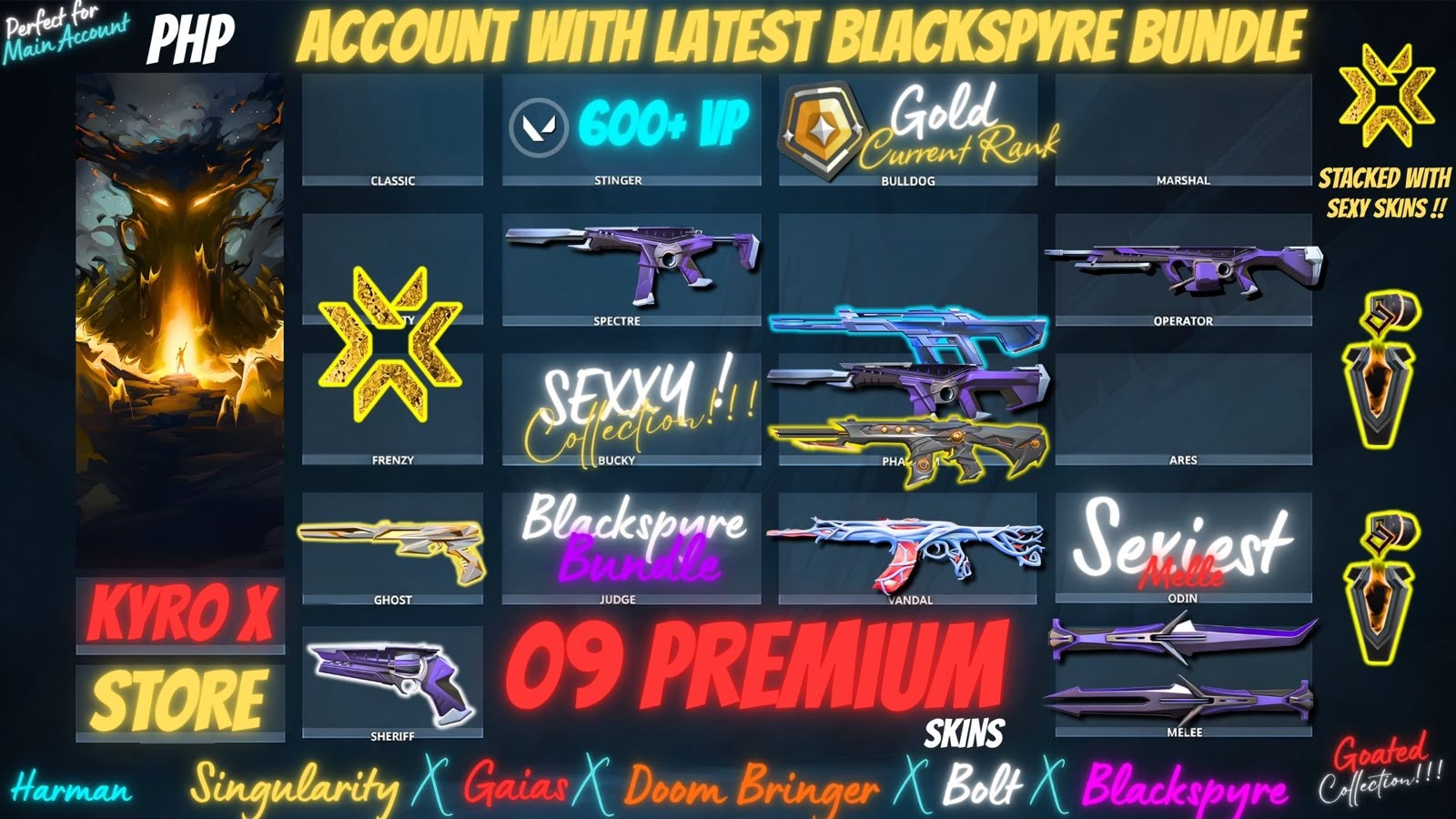 Blackspyre Bundle | Singularity x Gaia | 9 Prem